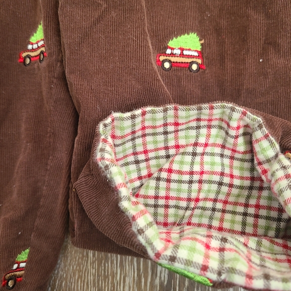 Just Ducky Christmas Overalls Size 12mo - Picture 2 of 4